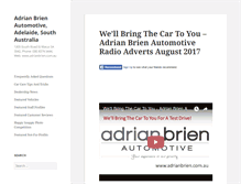 Tablet Screenshot of adrianbriencars.com.au